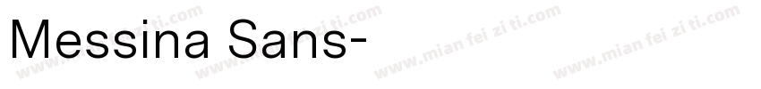 Messina Sans字体转换